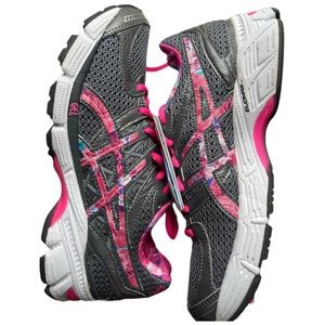 Women's Asics T48AQ Running Sneakers PINK Breast Cancer Awareness